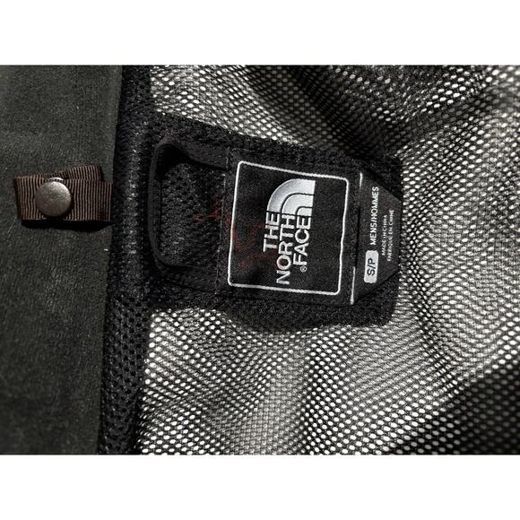 North Face Hyvent Jacket Multi Pocket Removable Hood Cargo Black Brown Logo Coat - Picture 11 of 13